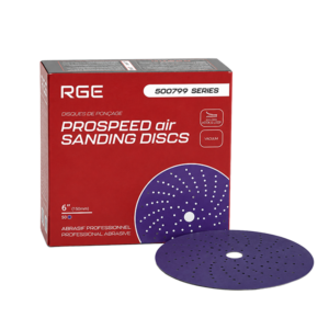 VELCRO 6" GRIT P400 PROSPEED AIR MULTI-HOLE SANDING  DISC,CERAMIC,MAUVE-50/PACK