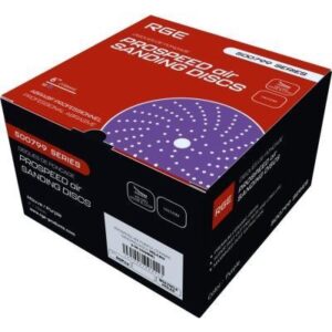 Velcro 6" grit P120 ProSpeed ​​Air multi-hole ceramic sanding disc, Mauve - 50/pack