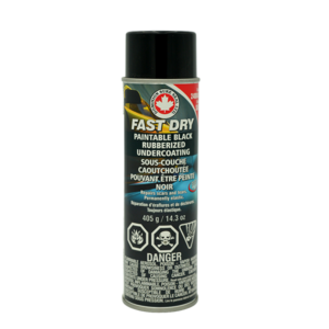 FAST DRY PAINTABLE BLACK RUBBERIZED UNDERCOATING