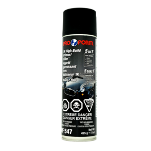 1K HIGH BUILD PRIMER / FILLER 5 IN 1 BLACK