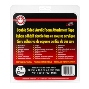 DOUBLE SIDED ATTACHMENT TAPE  7/8"