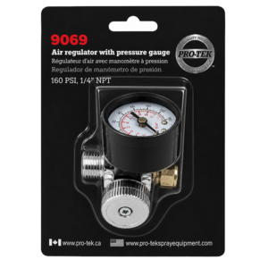 PRO-TEK AIR REGULATOR WITH 160 PSI GAUGE, 1/4" NPT