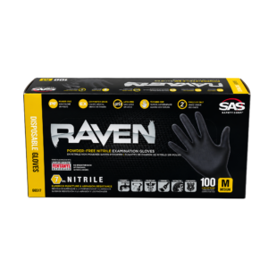 RAVEN NITRILE GLOVES (MED)
